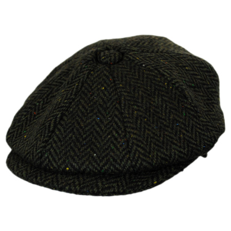  B2B Jaxon Hats Cambridge Herringbone Wool Newsboy Cap