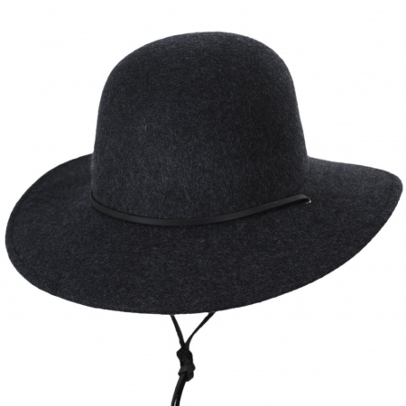 Brixton Hats Tiller III Wool Felt Fedora Hat - Black Mix