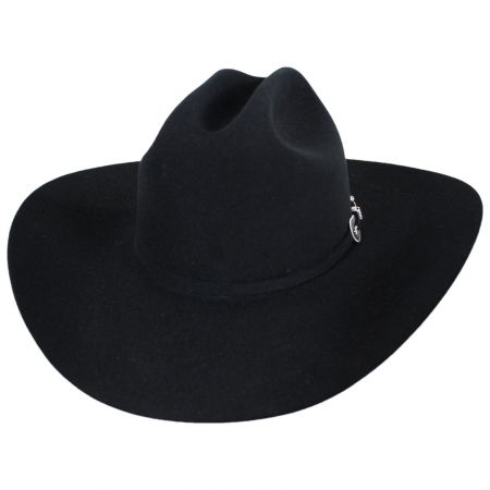 Resistol George Strait Collection City Limits 6X Fur Felt Western Hat - Black