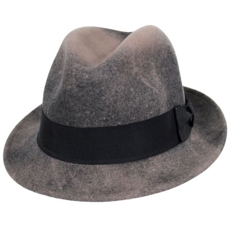 Bailey Tino Wool LiteFelt Trilby Fedora Hat - Taupe/Brown