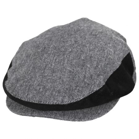 Brixton Hats Hooligan Tweed Ivy Cap with Suede Side Panels