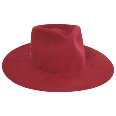 Betmar Georgia Wide Brim Wool Felt Fedora Hat