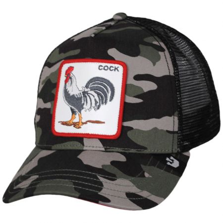 Cock Mesh Trucker Snapback Baseball Cap - Camouflage