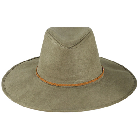Toucan Collection Vegan Suede Safari Fedora Hat