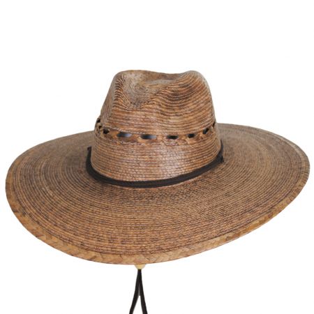 Scala Gelsomina Palm Straw Lifeguard Hat