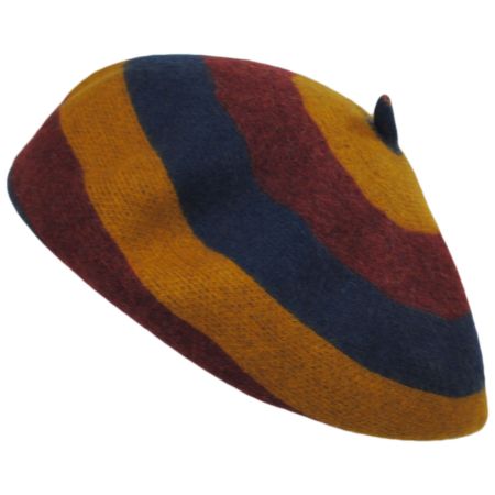 Brixton Hats Audrey Striped Wool Beret