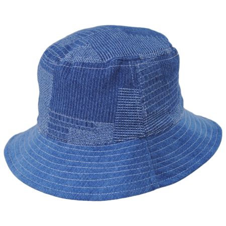 Stetson Quentin Reversible Patchwork Denim Bucket Hat