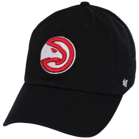 47 Brand Atlanta Hawks NBA Clean Up Strapback Baseball Cap Dad Hat