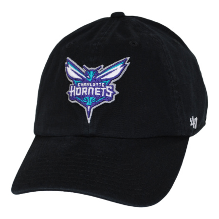 Charlotte Hornets NBA Clean Up Strapback Baseball Cap Dad Hat