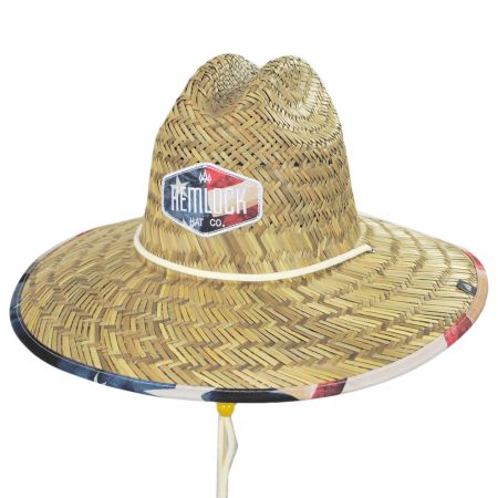 Hemlock Hat Co Liberty Straw Lifeguard Hat