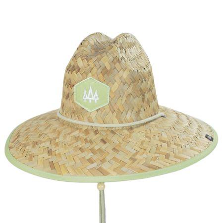 Hemlock Hat Co Pistachio Straw Lifeguard Hat