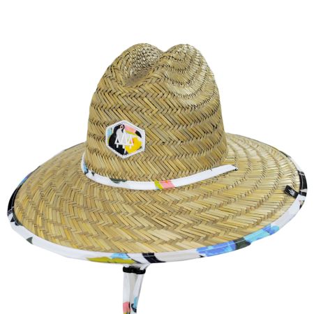Hemlock Hat Co Kids' Sammy Straw Lifeguard Hat