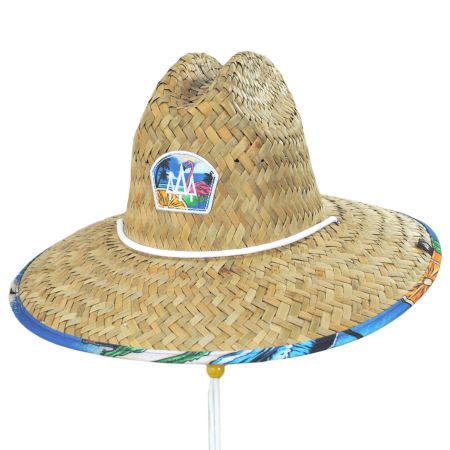 Seaside Straw Lifeguard Hat