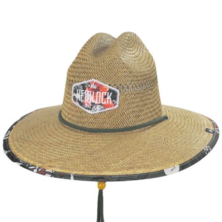 Hemlock Hat Co Fortune Straw Lifeguard Hat