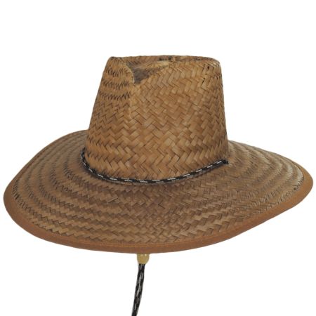 Peter Grimm Lust Heart Palm Straw Lifeguard Hat