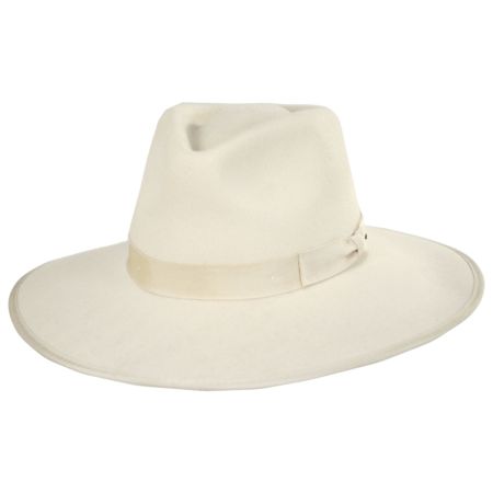 Brixton Hats Jo Wool Felt Rancher Fedora Hat - Ivory