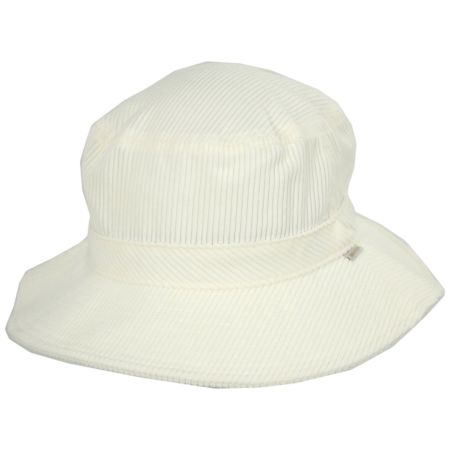 Petra Corduroy Packable Bucket Hat - Off White alternate view 5