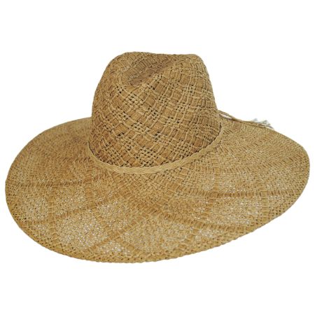 San Diego Hat Company Sun Dialed Toyo Straw Fedora Hat