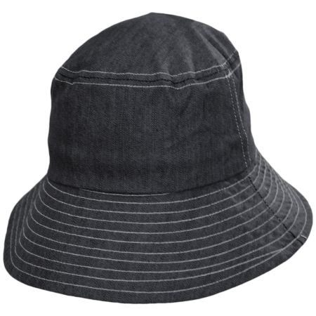 San Diego Hat Company Chambray Cotton Bucket Hat