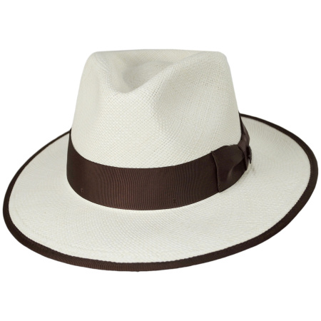 Bigalli Kellan Panama Straw Fedora Hat