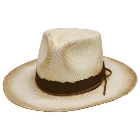 Bigalli Sunny Panama Straw Fedora Hat