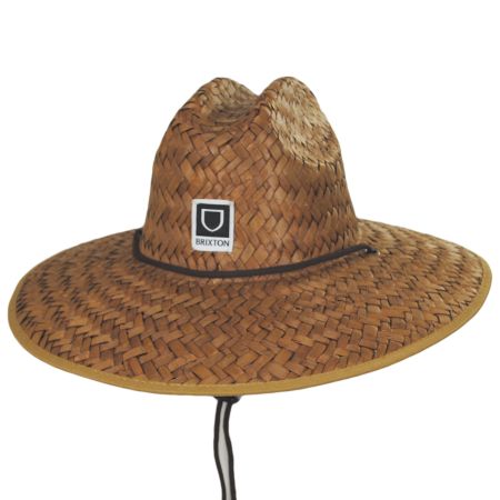Brixton Hats Beta Palm Leaf Straw Lifeguard Hat