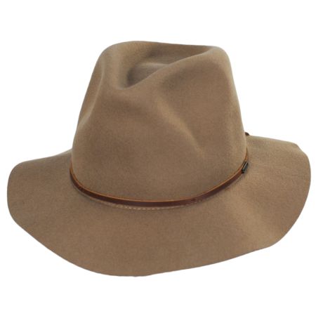 Wesley Packable Wool Felt Fedora Hat - Desert alternate view 7