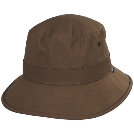 British Millerain Waxed Cotton Bucket Hat alternate view 9