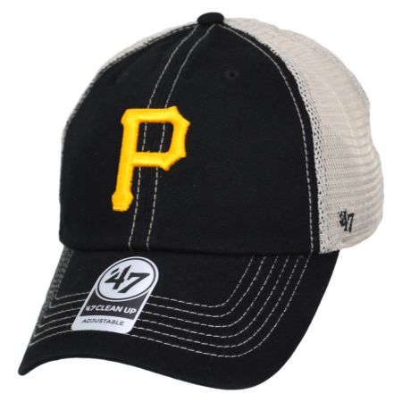 47 Brand Pittsburgh Pirates MLB Trawler 47 Mesh Clean Up Snapback Baseball Cap