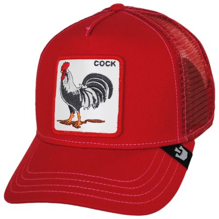 Goorin Bros Cock Mesh Trucker Snapback Baseball Cap - Red