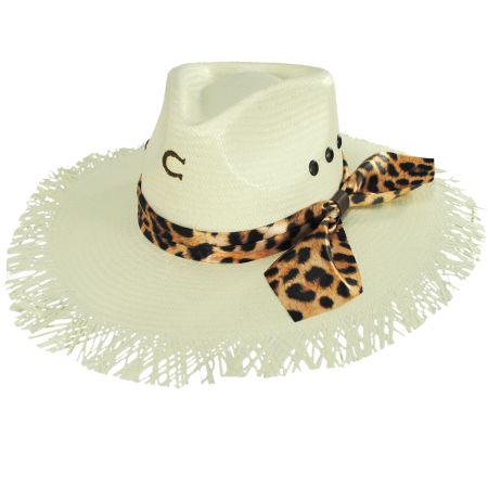 Charlie 1 Horse Pretty Kitty Wide Brim Toyo Straw Fedora Hat