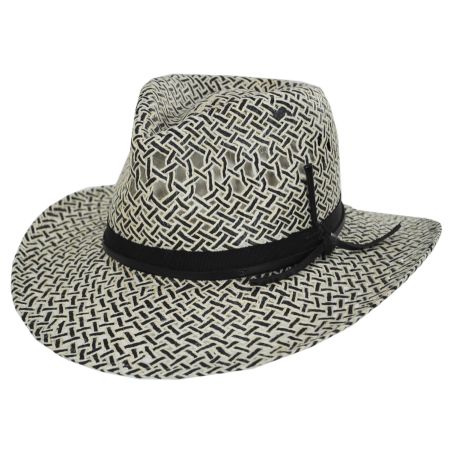 Bailey Telfar Jute and Toyo Straw Outback Fedora Hat