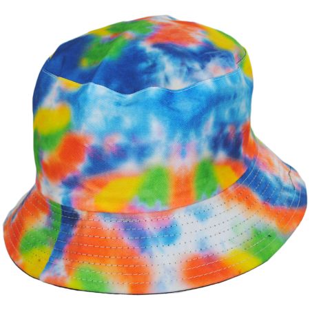 Peter Grimm Bond Tie-Dye Fabric Reversible Bucket Hat