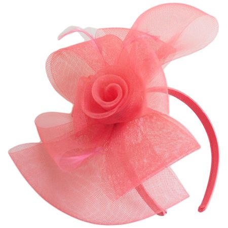 Horsehair Net Bow and Rosettes Fascinator alternate view 5