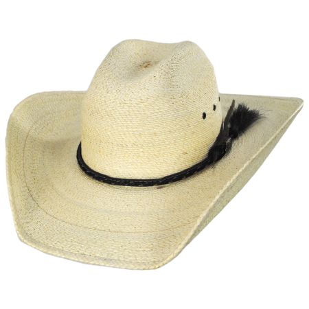 Justin Hats Bent Rail Buckhorn Palm Straw Cattlemen Western Hat