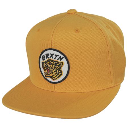 Brixton Hats Kit MP Wool Blend Snapback Baseball Cap - Gold