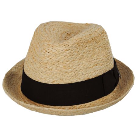 Jaxon Hats Oceanside Raffia Straw Fedora Hat