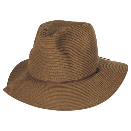Brixton Hats Wesley Braided Toyo Straw Fedora Hat - Copper