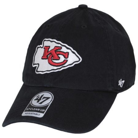 47 Brand Kansas City Chiefs NFL Clean Up Strapback Baseball Cap Dad Hat