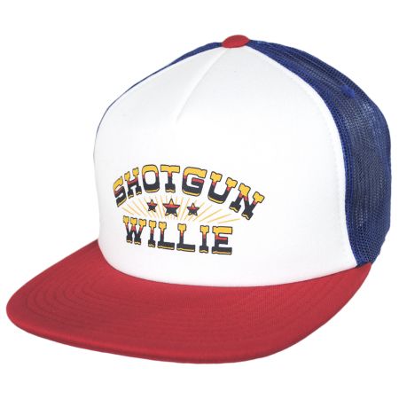 Willie Nelson Shotgun MP Mesh Trucker Snapback Baseball Cap alternate view 5