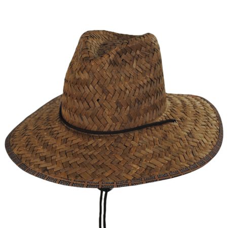 Brixton Hats Messer Grass Straw Lifeguard Hat
