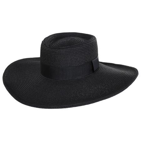 Toucan Collection Large Brim Toyo Straw Gambler Hat