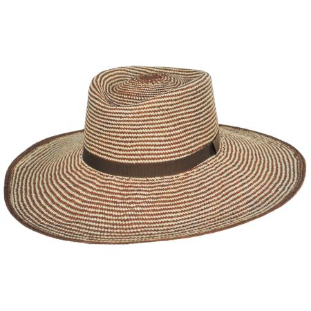 Toucan Collection Two Tone Panama Straw Planter Hat