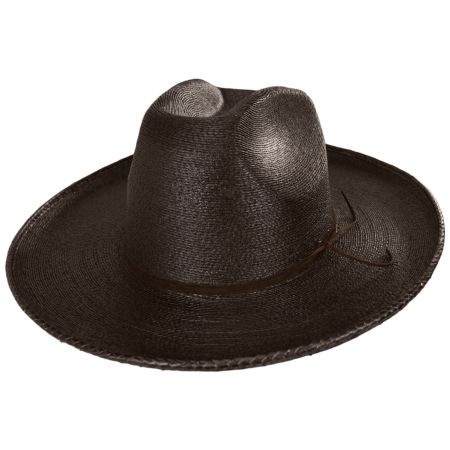 Brixton Hats Sedona Reserve Palm Straw Cowboy Hat - Dark Brown