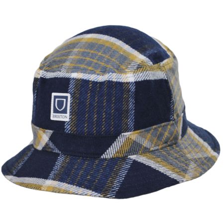 Beta Plaid Cotton Packable Bucket Hat