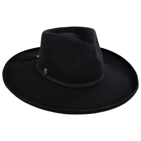 Biltmore Vintage Couture Revel Heart Wool Felt Rancher Fedora Hat