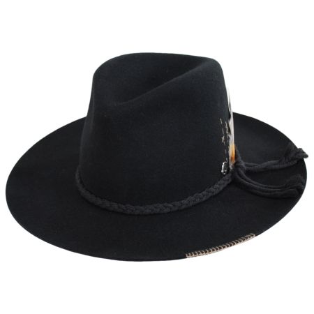Vintage Couture Postino Wool Felt Fedora Hat