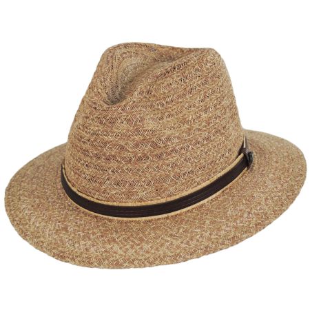 Tommy Bahama Kilauea Raffia Straw Safari Fedora Hat