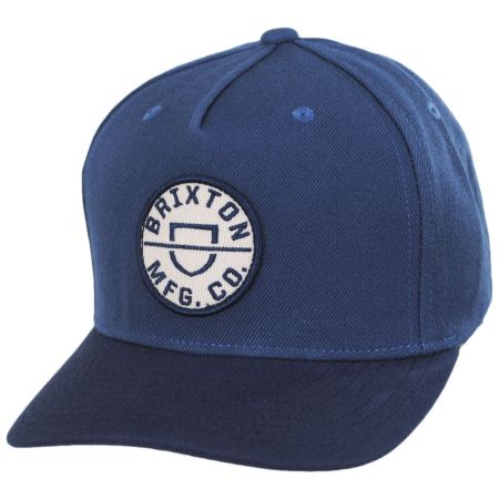 Brixton Hats Crest 5-Panel Snapback Baseball Cap - Teal