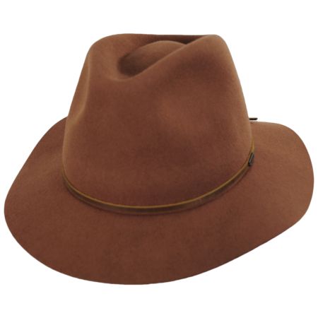 Brixton Hats Wesley Packable Wool Felt Fedora Hat